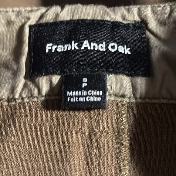 Frank And‎ Oak olive green utility mini skirt Sz S - Picture 4 of 8